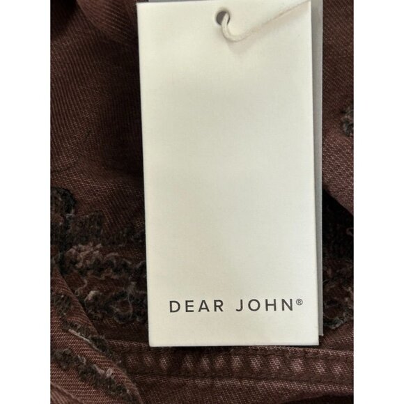 Dear John Denim Gina Denim Shirt Jacket in Dark Mahogany - Sz XS - NWT - Picture 7 of 9